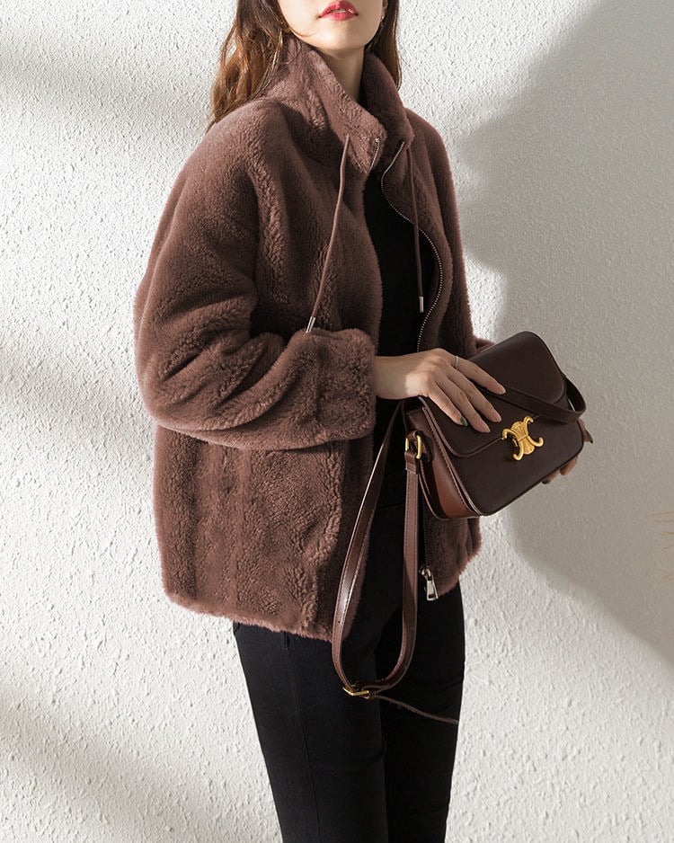 Lune | Manteau Matelassé à Col Montant