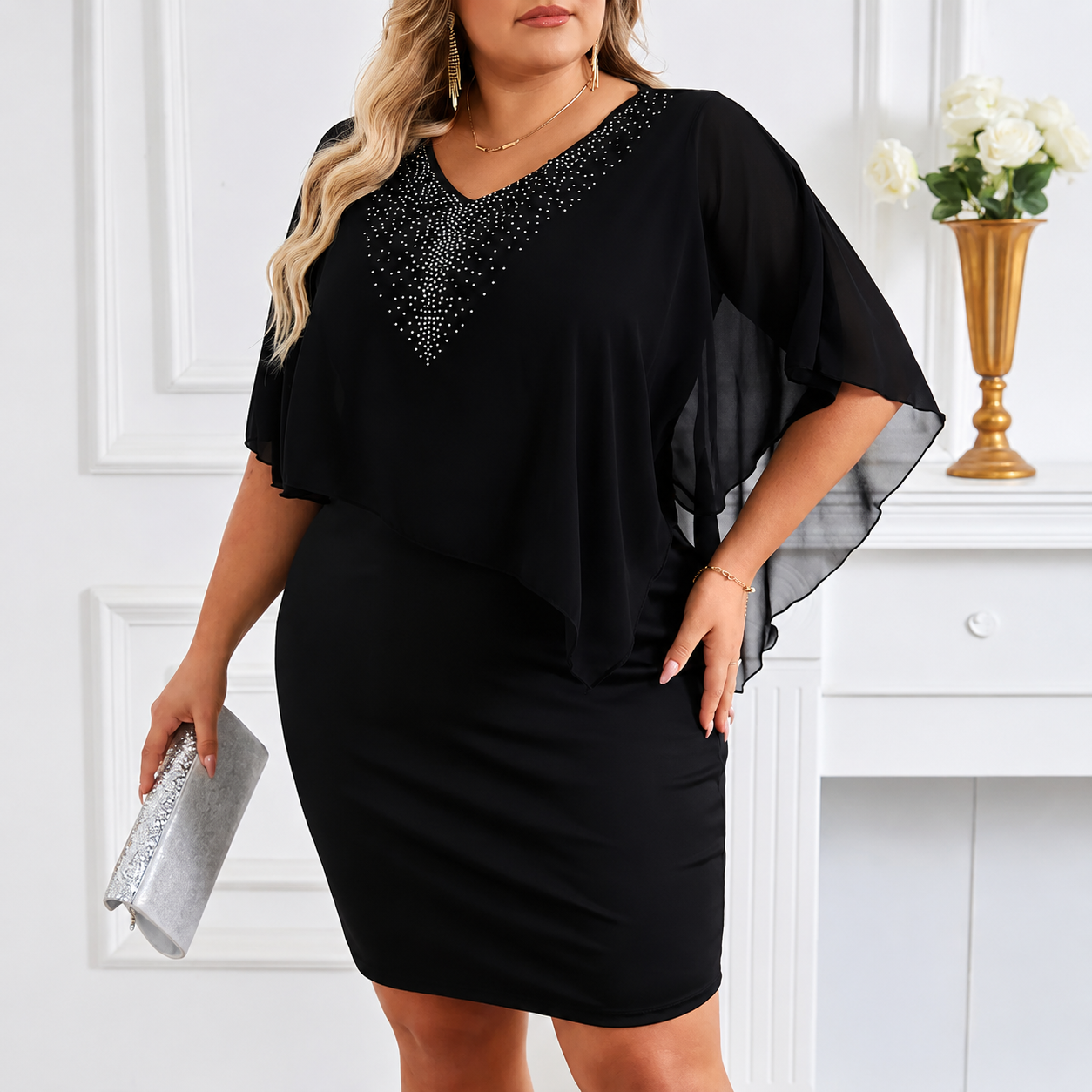 Claudine | Robe Élégante Grande Taille