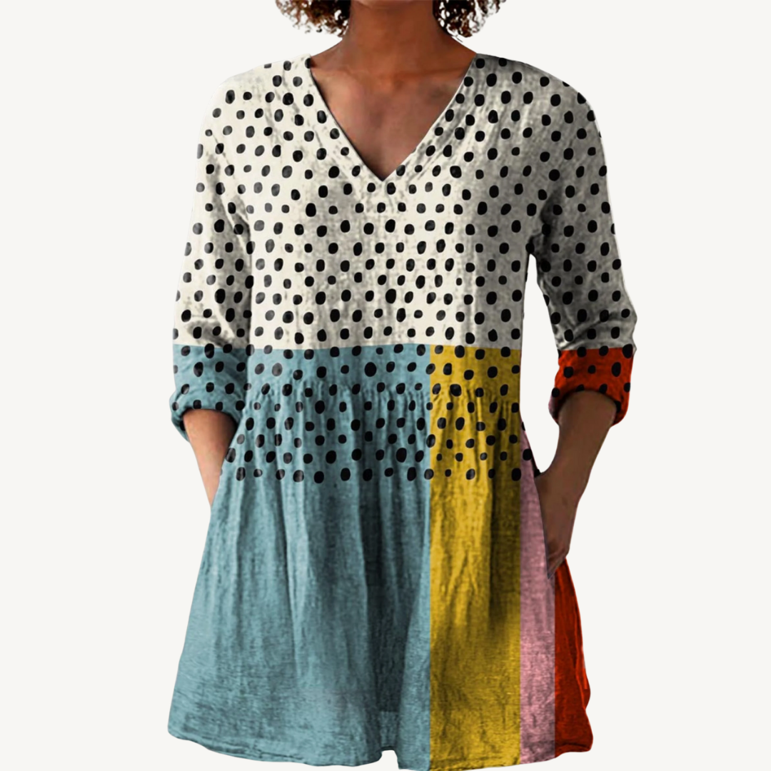 ELOWEN™ | Blouse longue à col en V