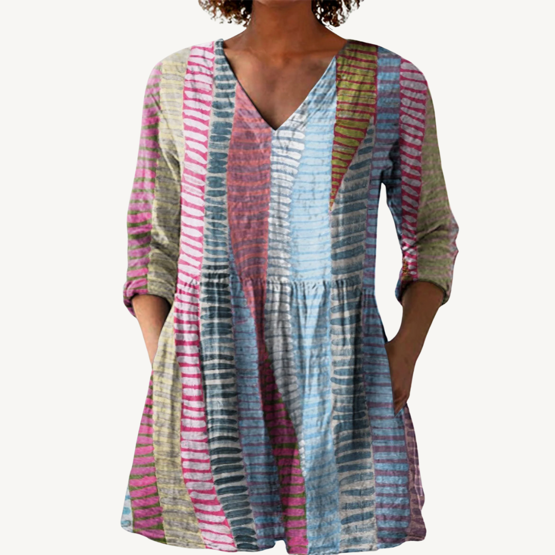 DANICA™ | Blouse longue à col en V
