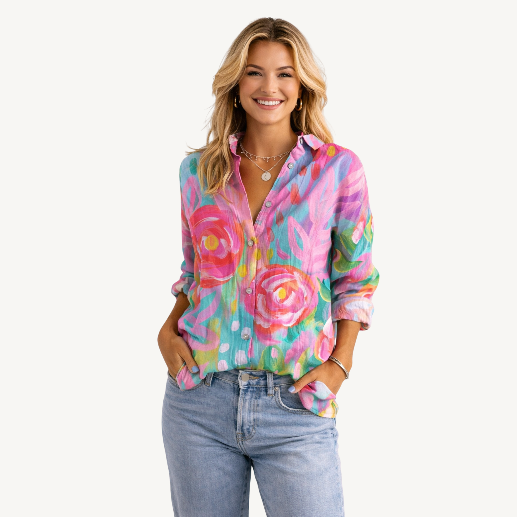 MAËVA™ | Blouse colorée