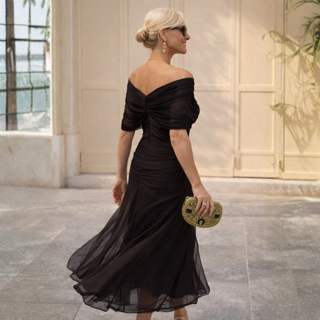 Lydia | Robe Maxi épaule dénudée