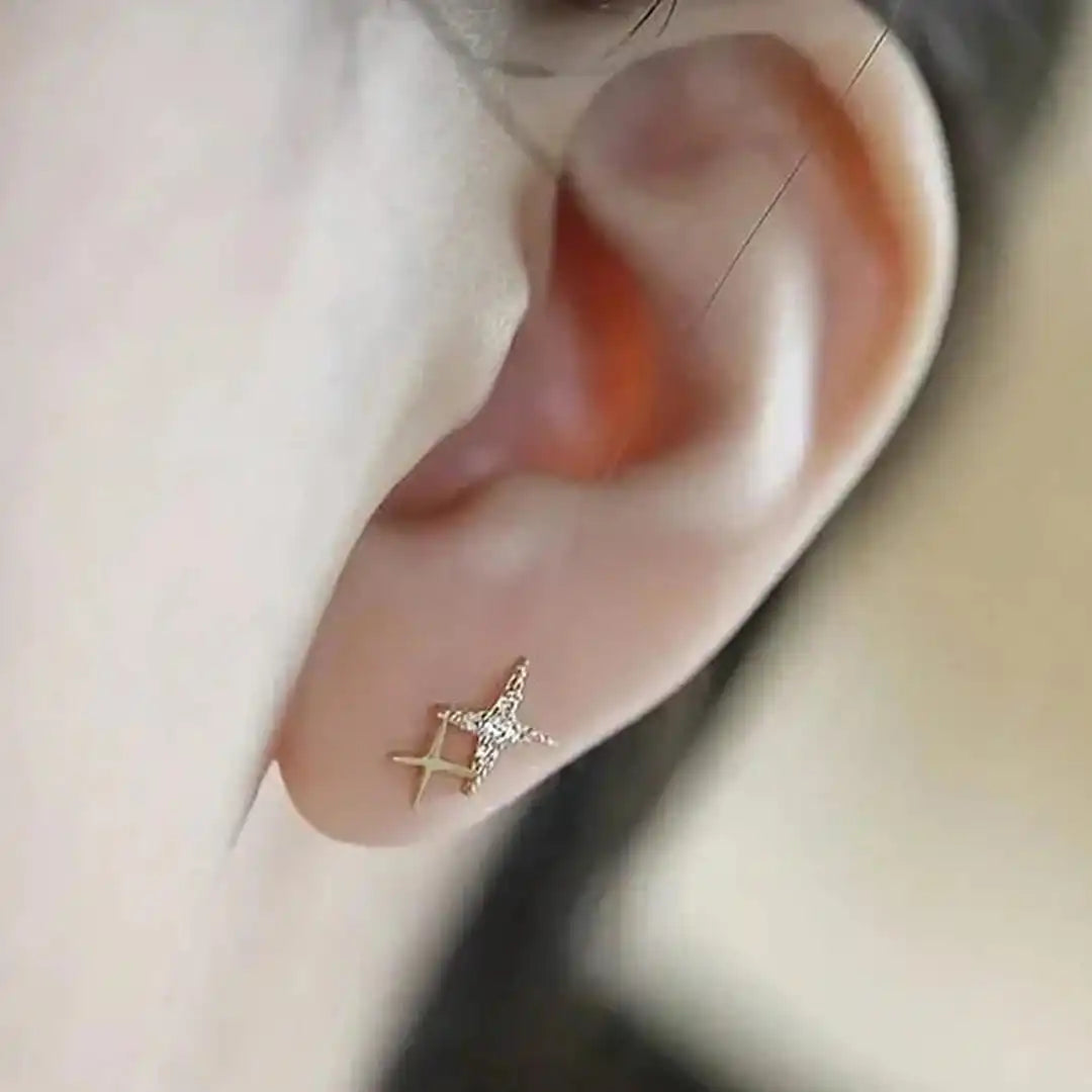 Boucles d'oreilles Étoile Scintillante