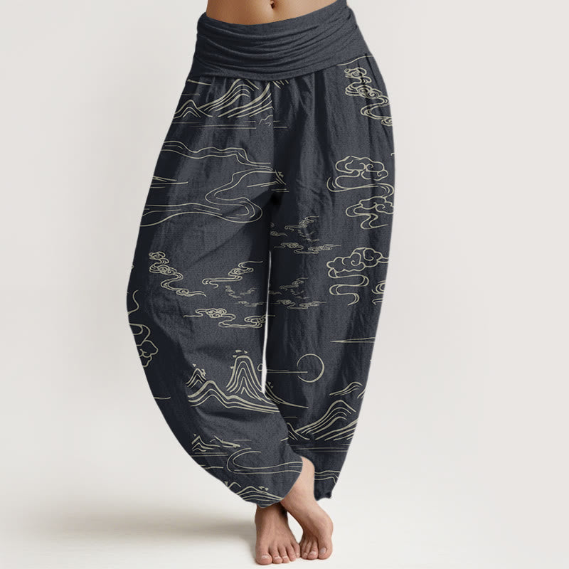 Pantalons Harem Élastiques