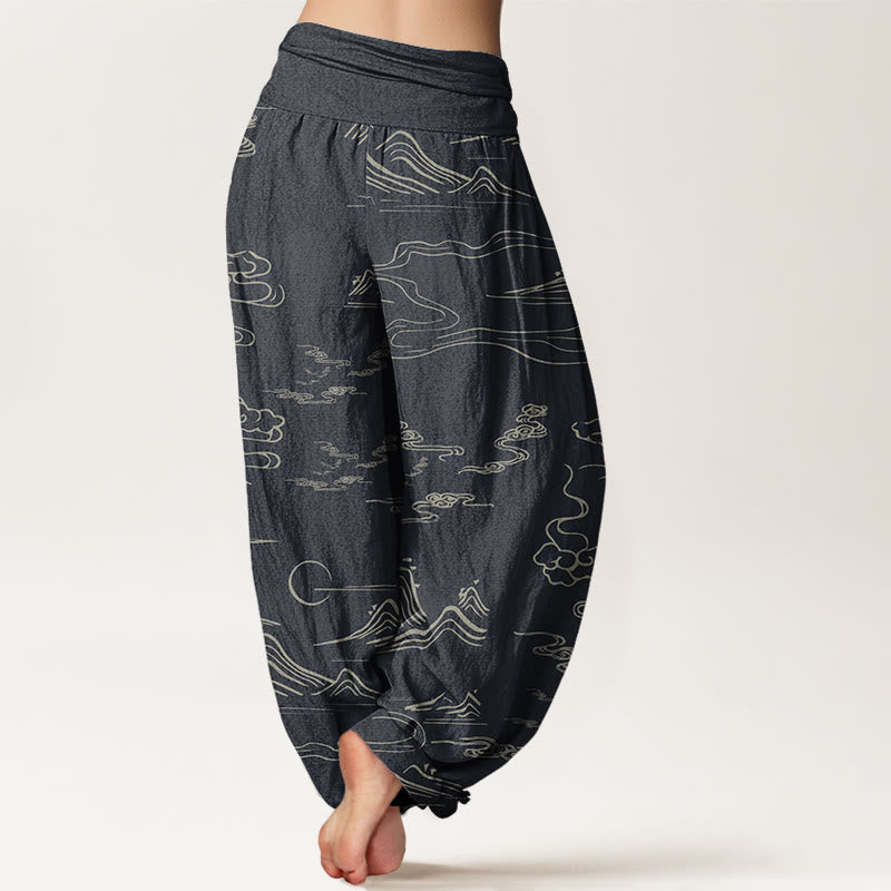 Pantalons Harem Élastiques