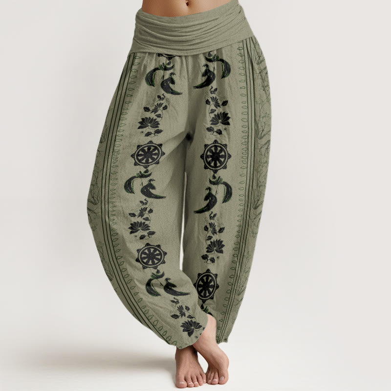 Pantalons Harem Élastiques