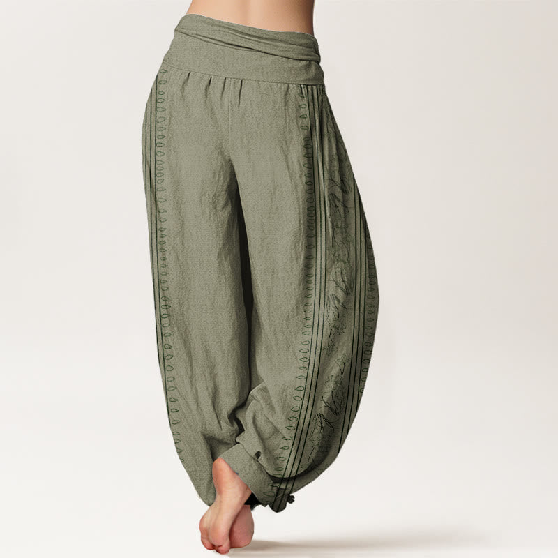 Pantalons Harem Élastiques