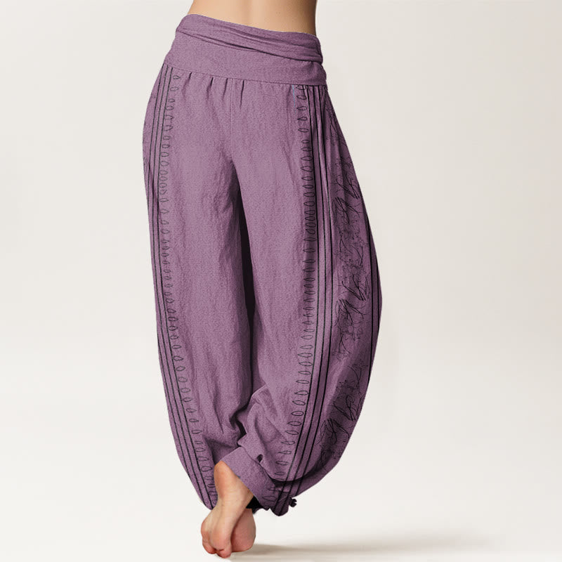 Pantalons Harem Élastiques