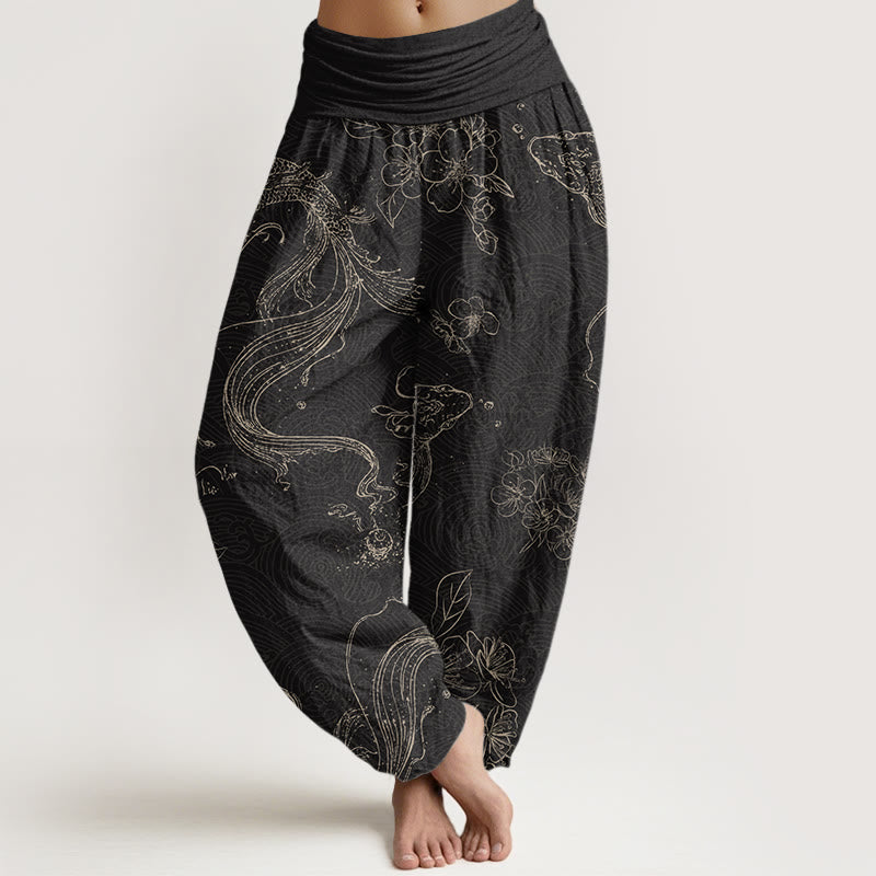 Pantalons Harem Élastiques