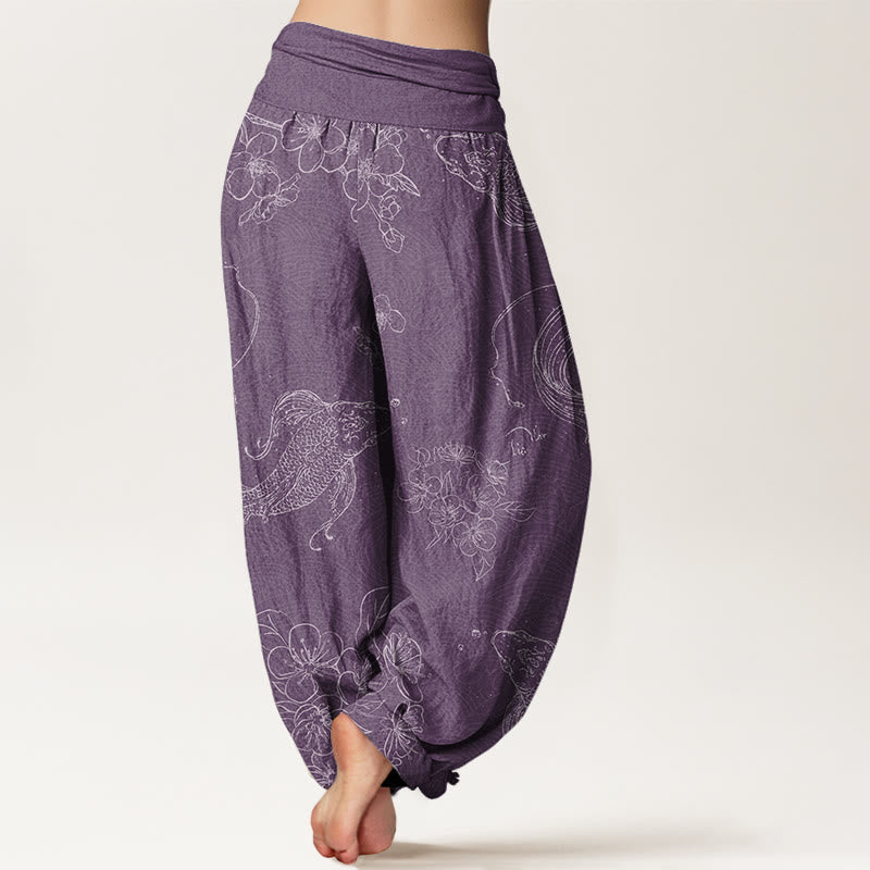 Pantalons Harem Élastiques