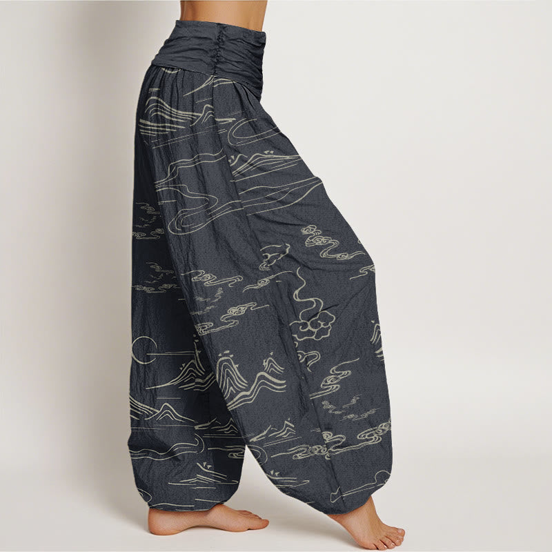 Pantalons Harem Élastiques