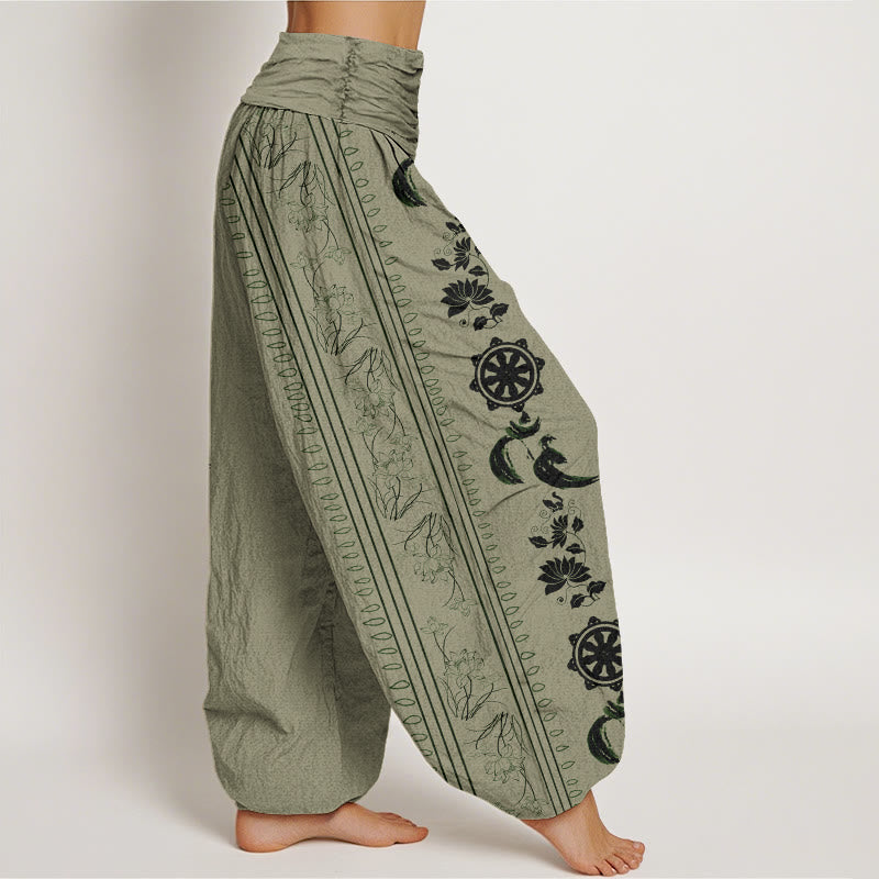 Pantalons Harem Élastiques