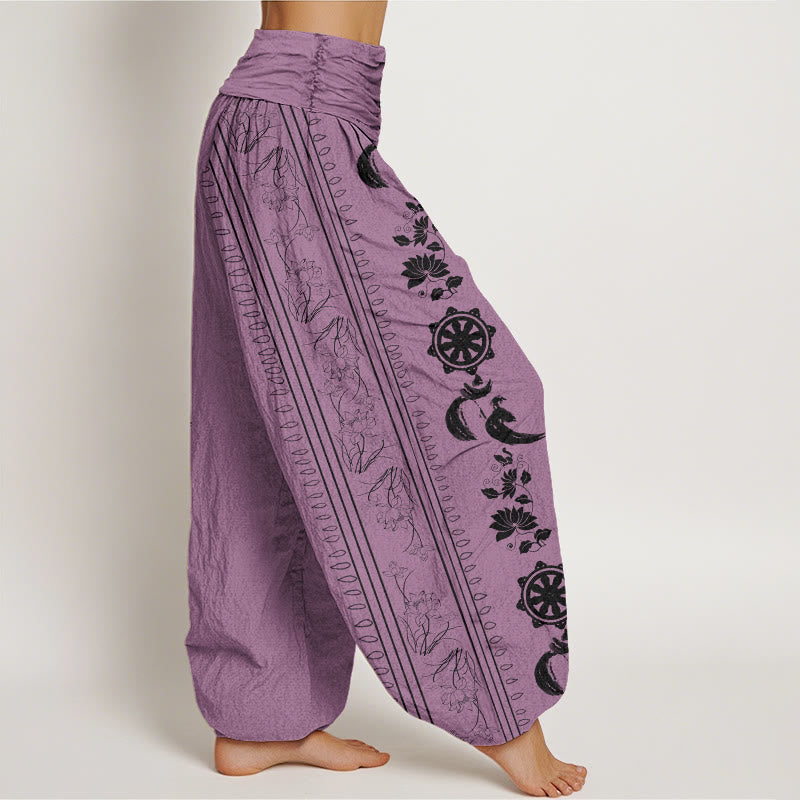 Pantalons Harem Élastiques