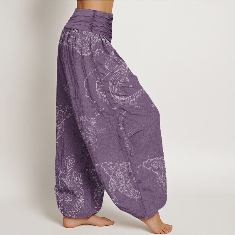 Pantalons Harem Élastiques