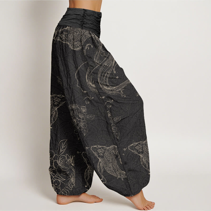 Pantalons Harem Élastiques