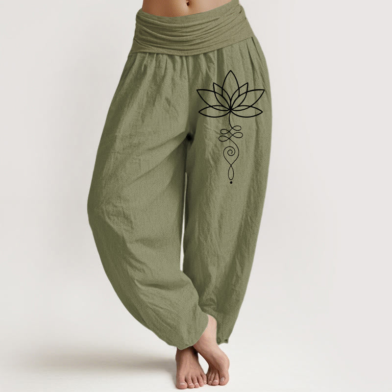 Pantalons Harem Élastiques