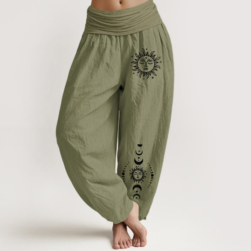 Pantalons Harem Élastiques
