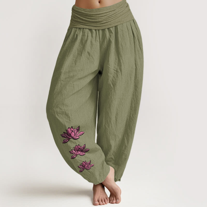 Pantalons Harem Élastiques