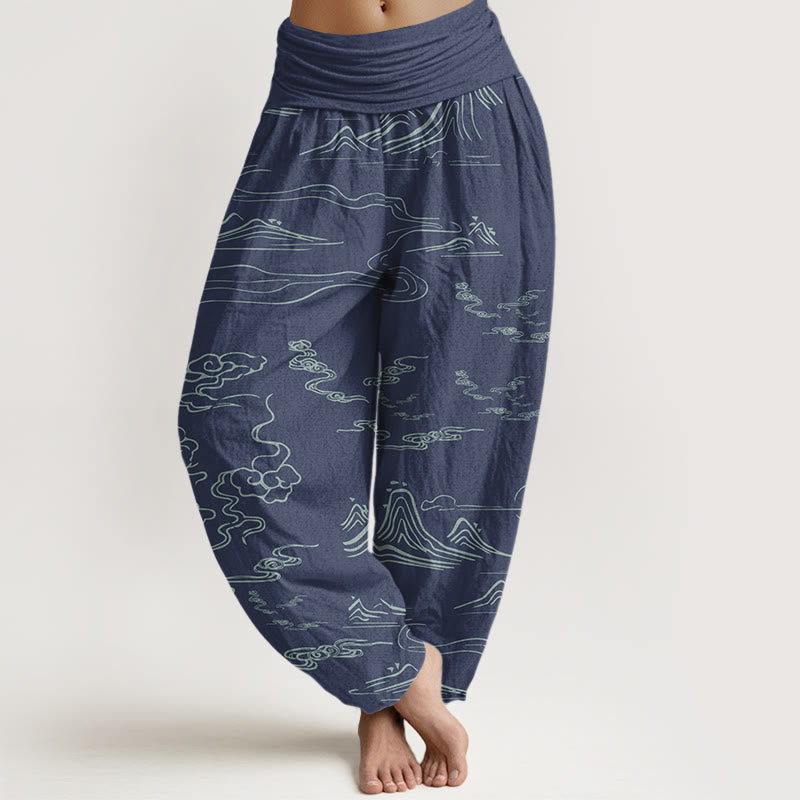 Pantalons Harem Élastiques