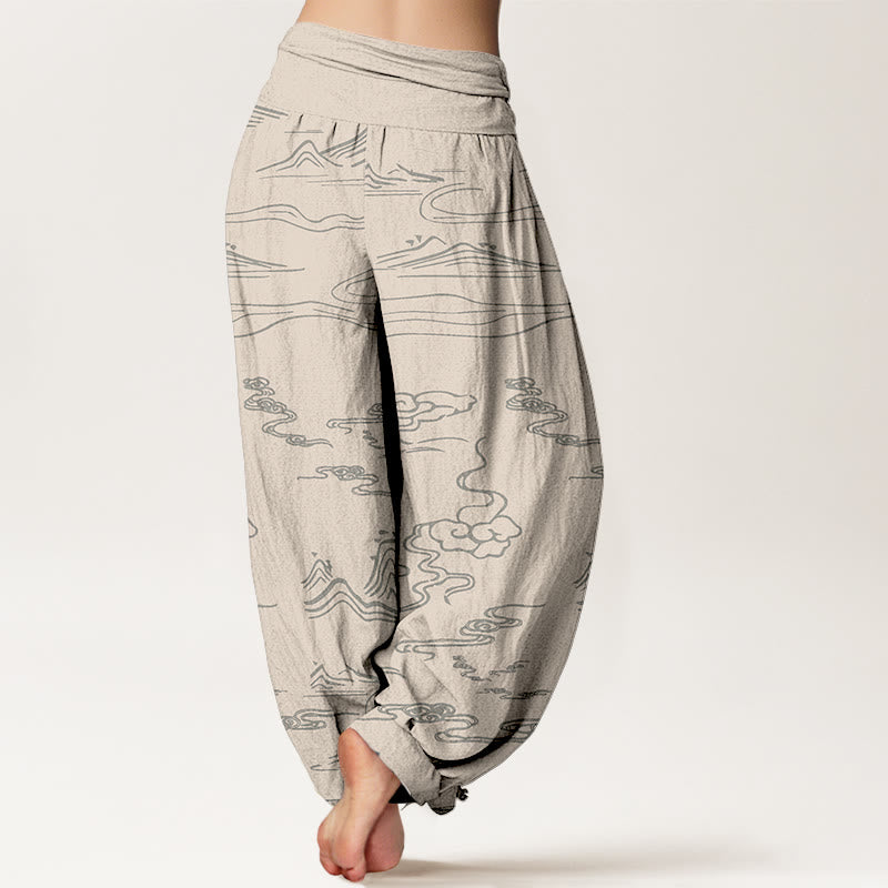Pantalons Harem Élastiques