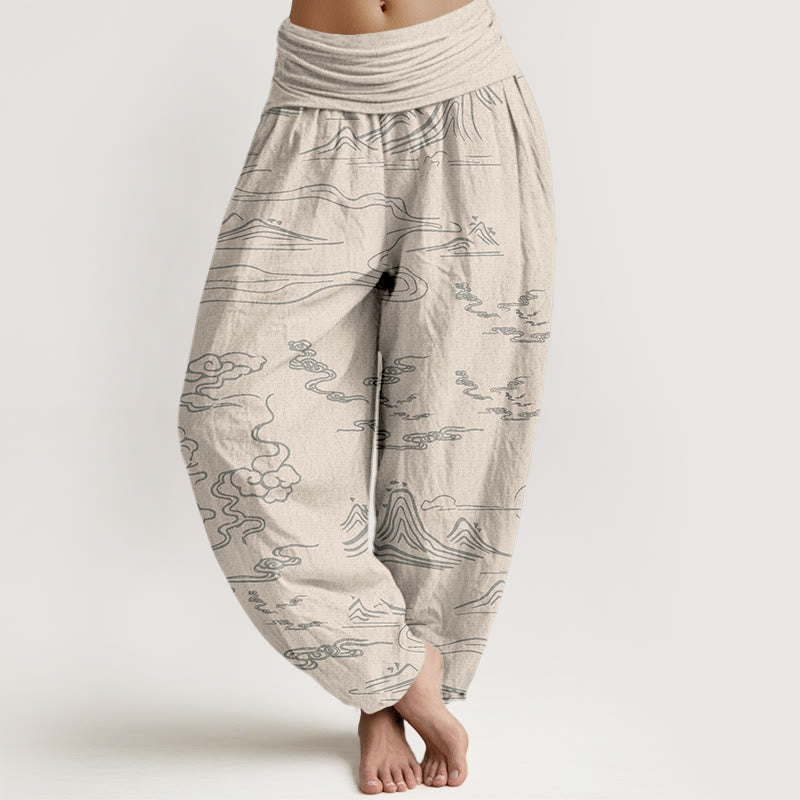 Pantalons Harem Élastiques