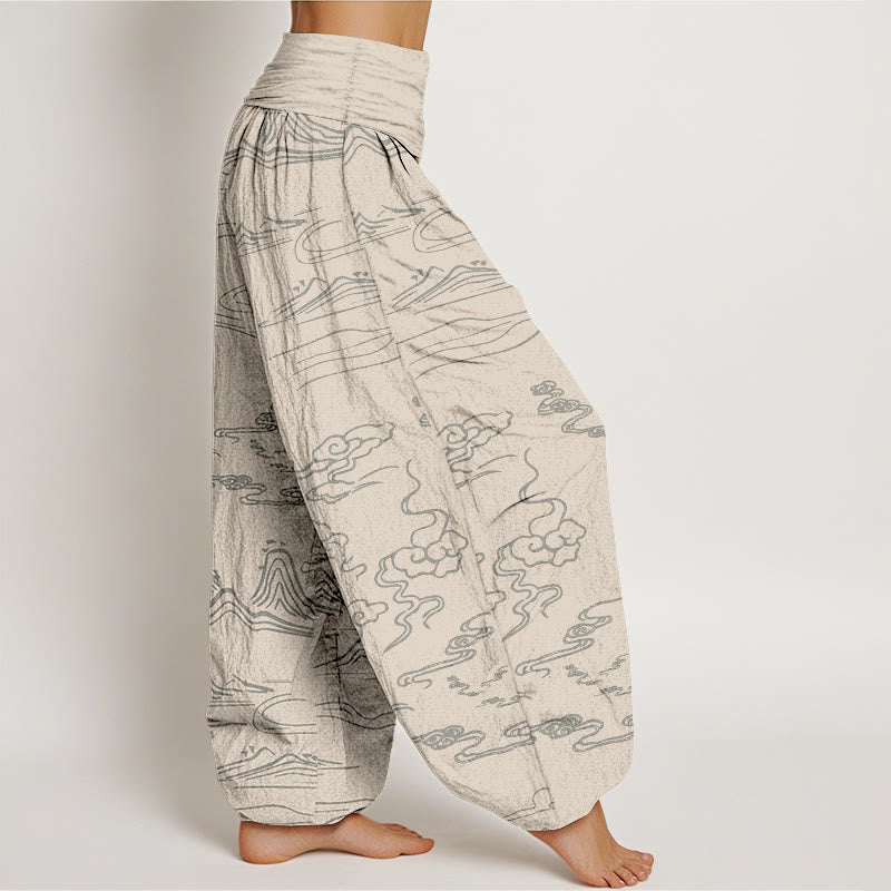 Pantalons Harem Élastiques