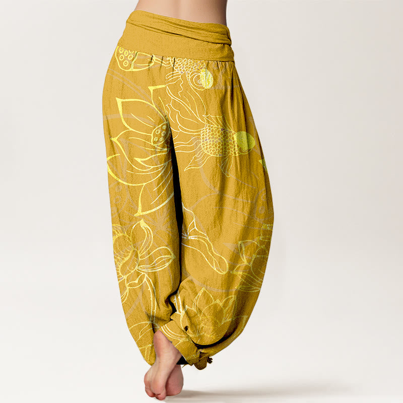 Pantalons Harem Élastiques