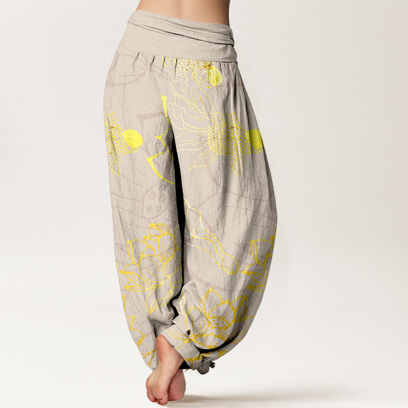 Pantalons Harem Élastiques