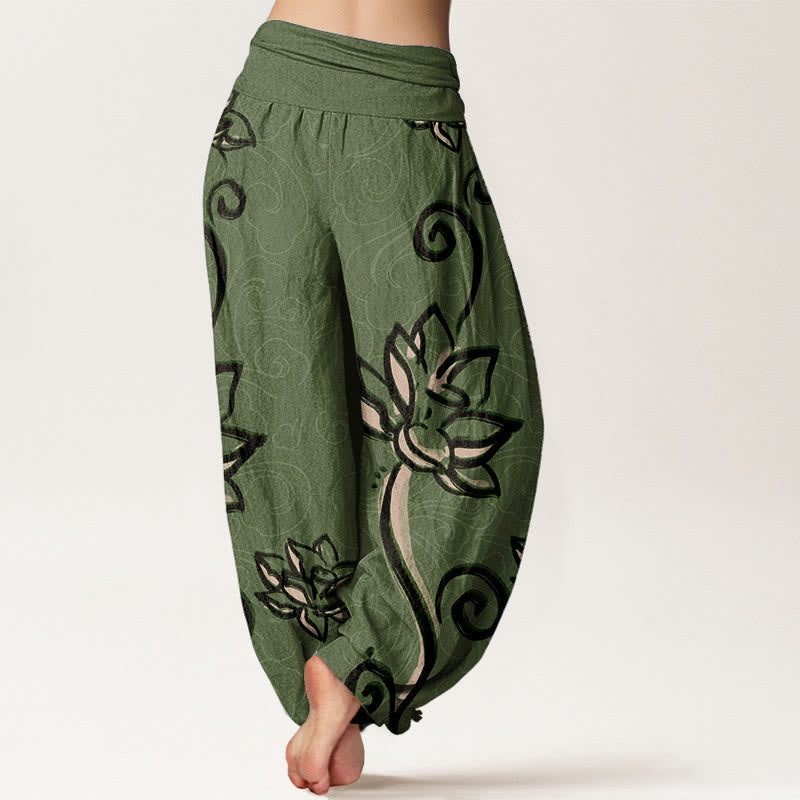 Pantalons Harem Élastiques
