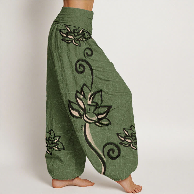 Pantalons Harem Élastiques