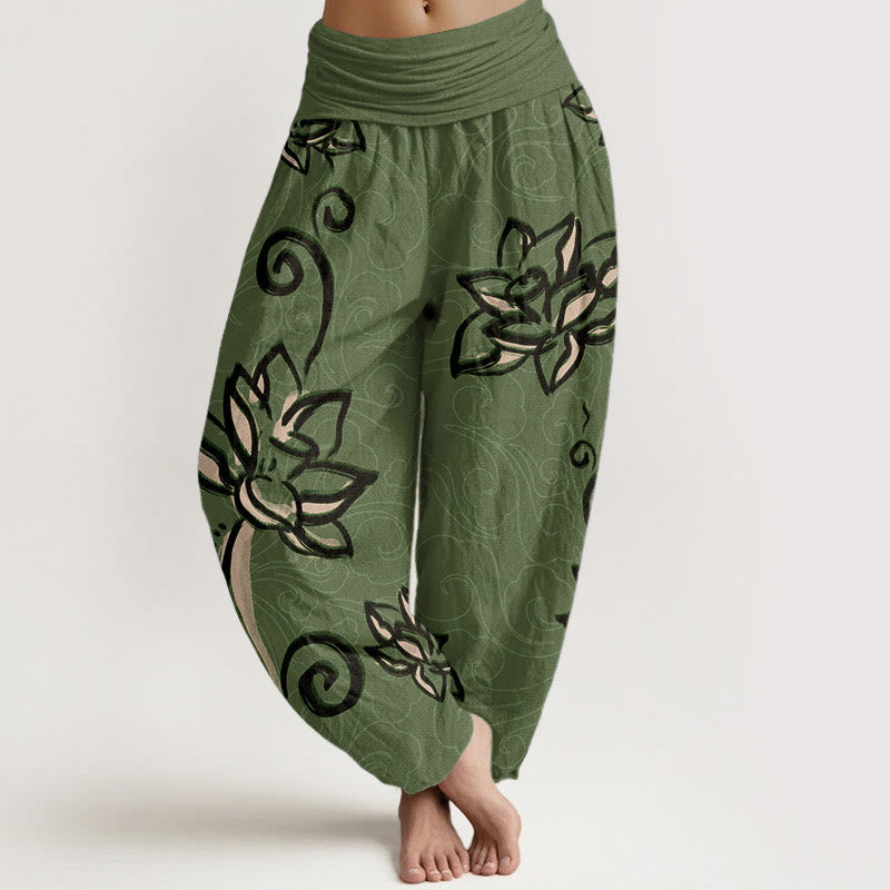 Pantalons Harem Élastiques