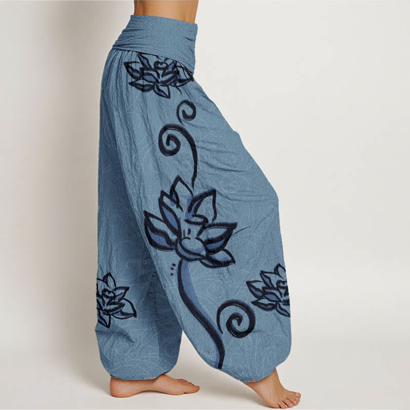 Pantalons Harem Élastiques
