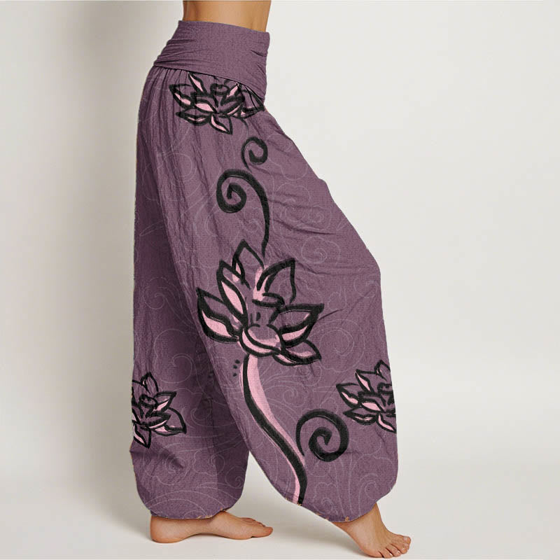 Pantalons Harem Élastiques
