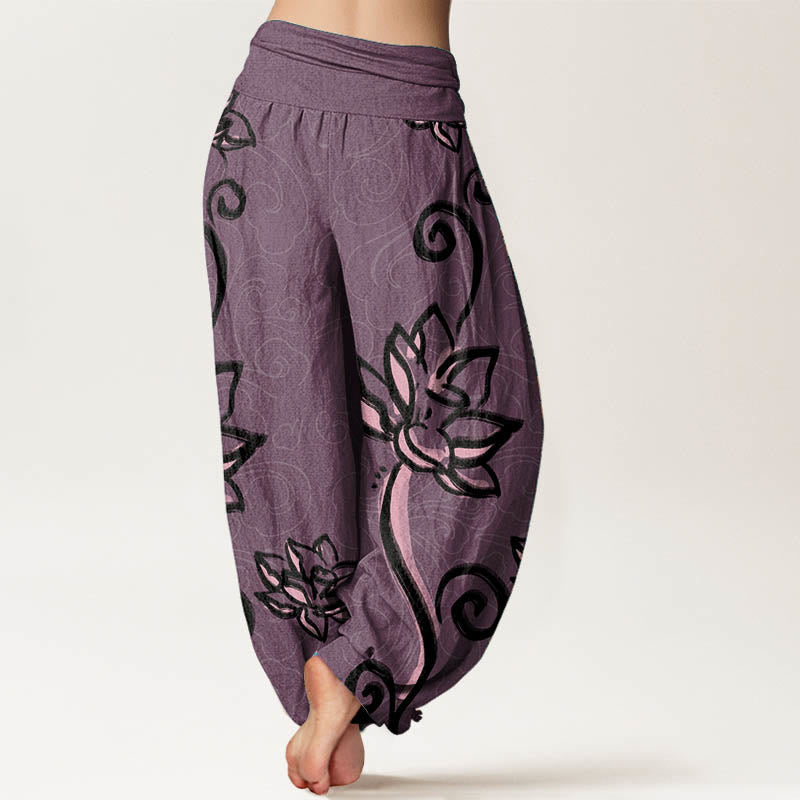 Pantalons Harem Élastiques