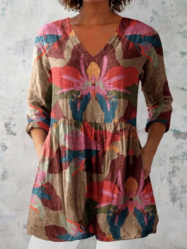 HARMONIE™ | Blouse longue à col en V