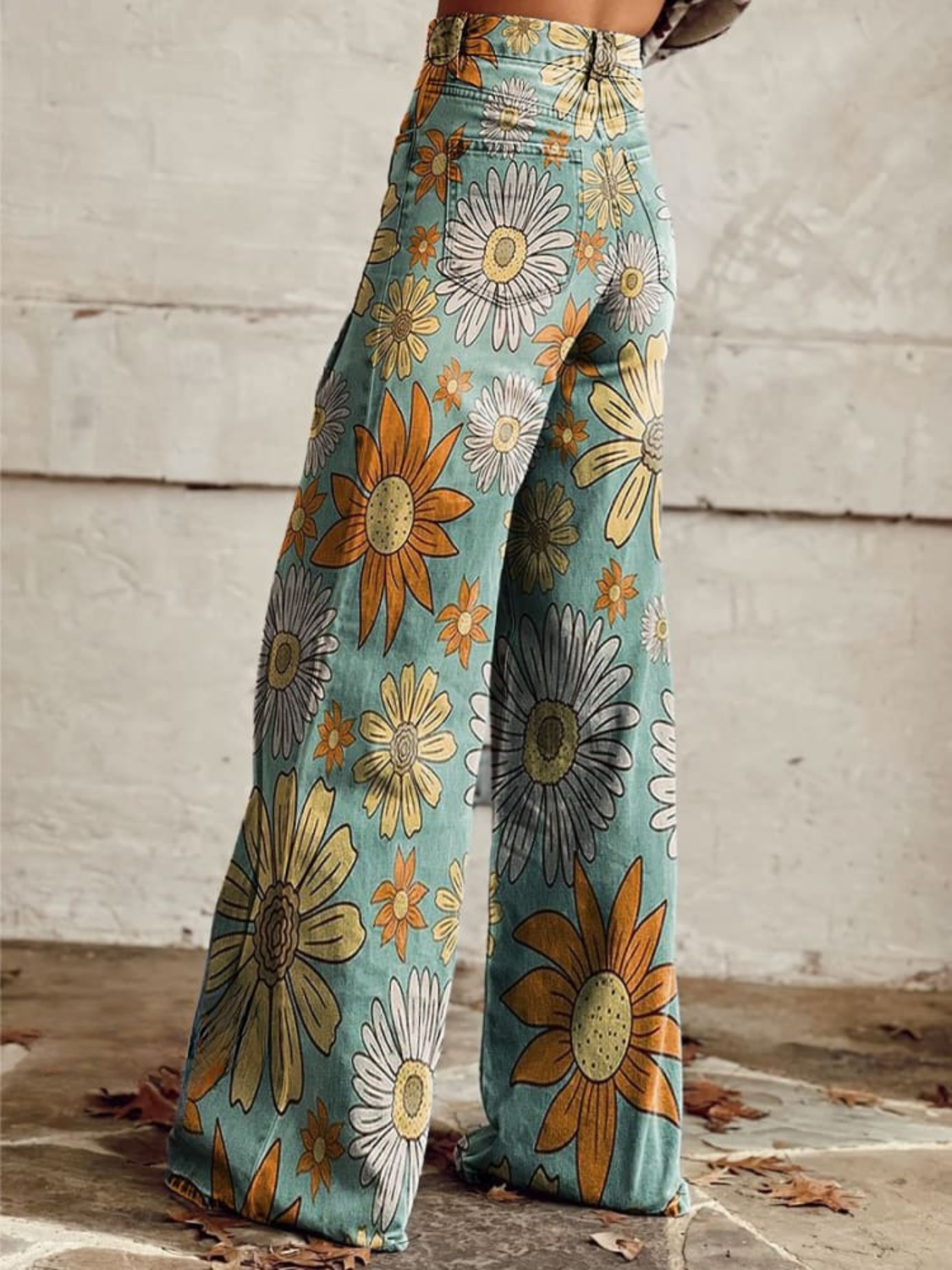 CIRILLA™ | Pantalons Palazzo Fleuris