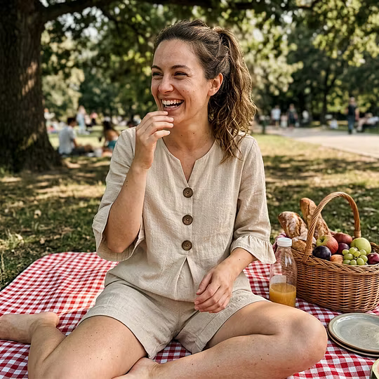 Jeannine | Ensemble Décontracté Boutonné