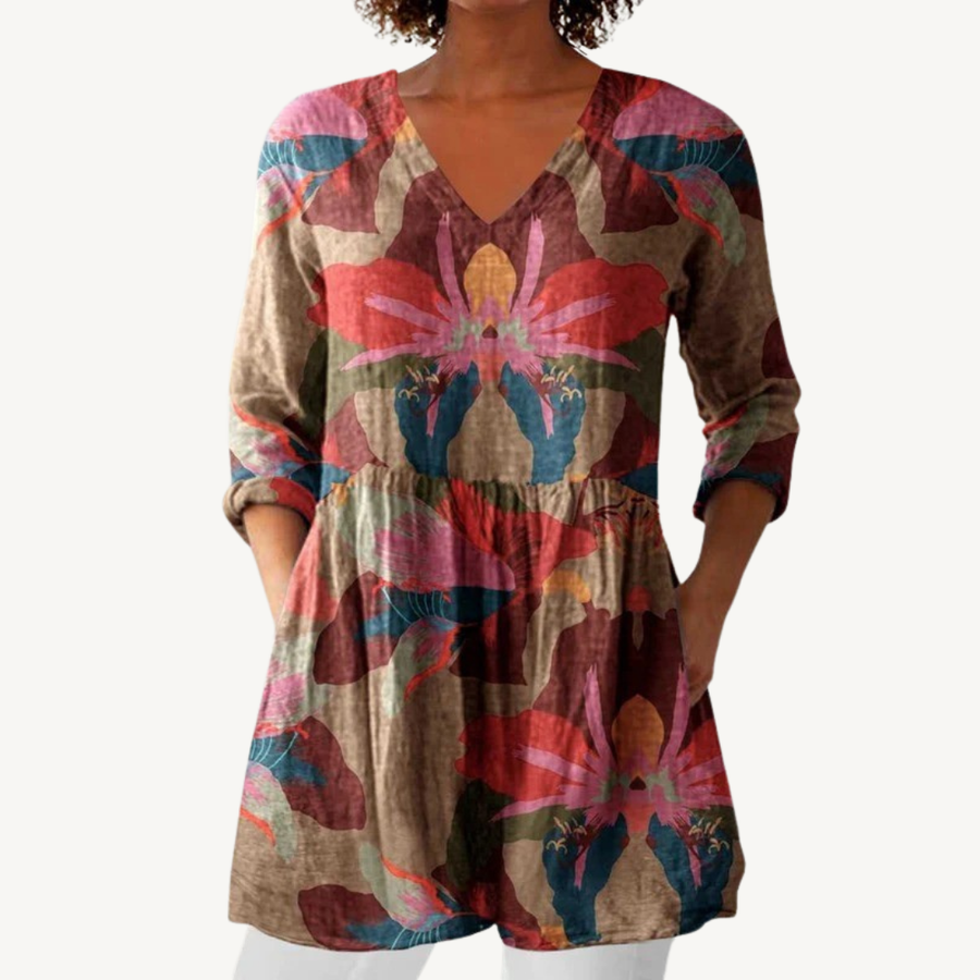 HARMONIE™ | Blouse longue à col en V