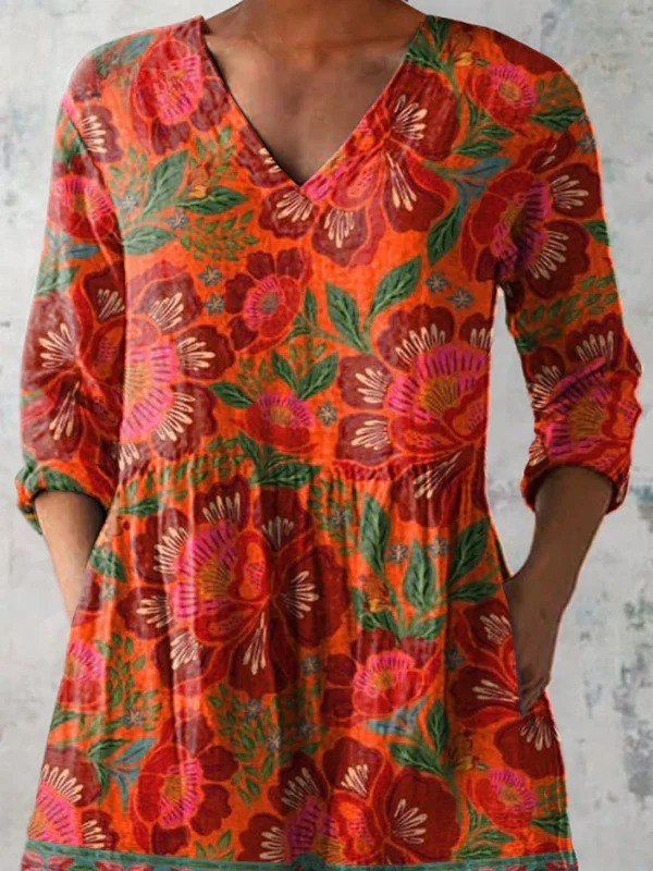 FELICITY™ | Blouse longue à col en V