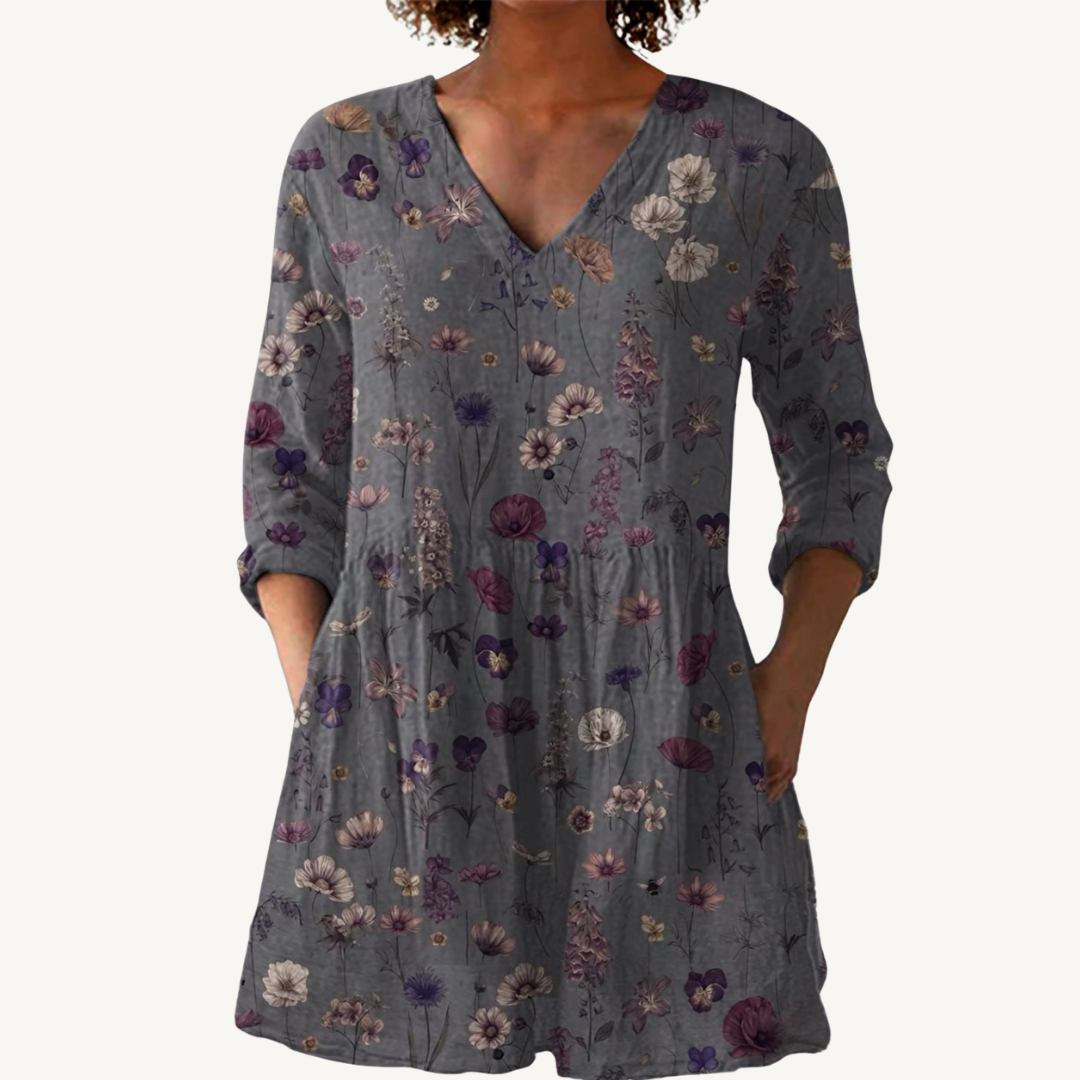 KASSIDY™ | Blouse longue à col en V