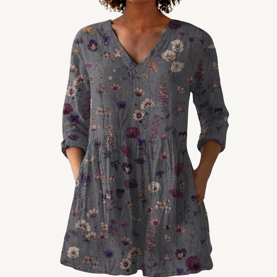 KASSIDY™ | Blouse longue à col en V