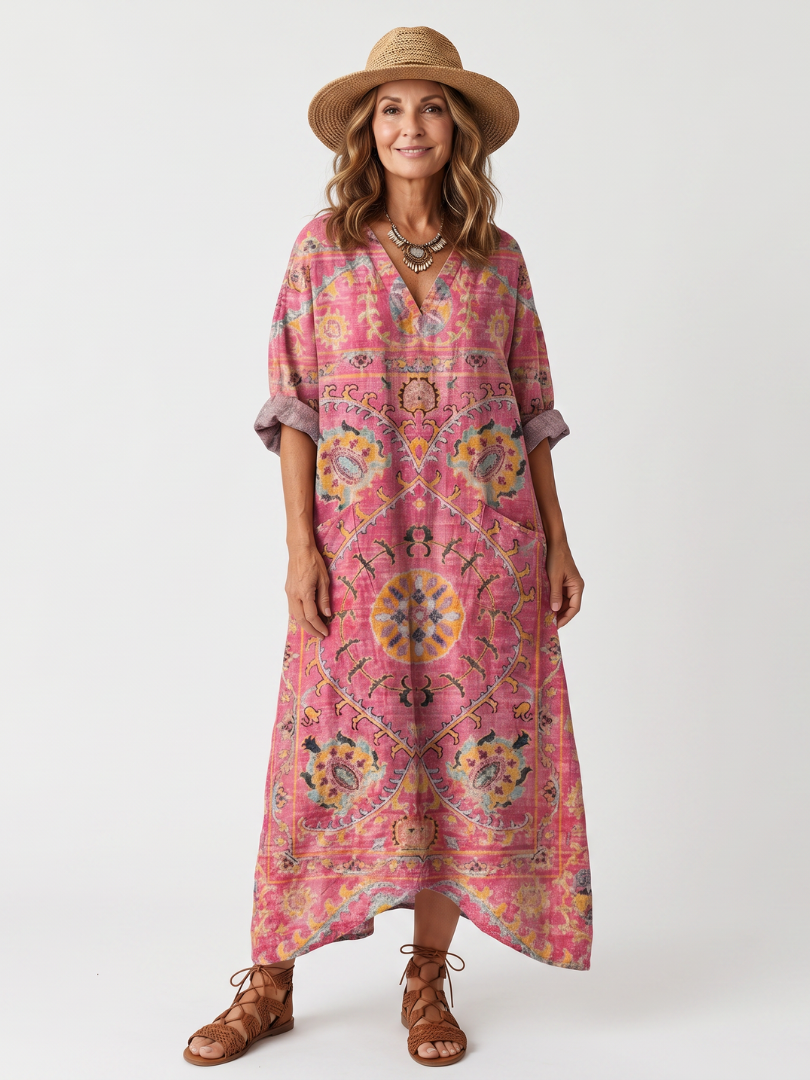 Noémie | Robe Maxi Bohème Fleurie