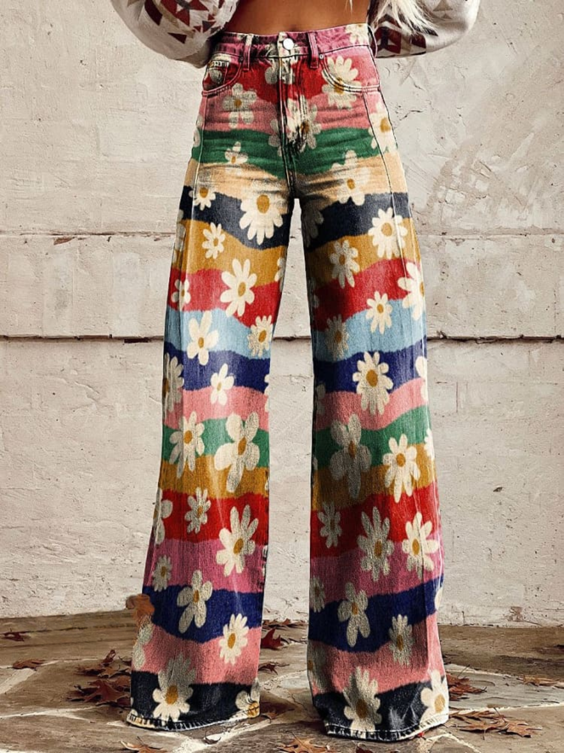 LÉON™ | Pantalon Floral Élégant
