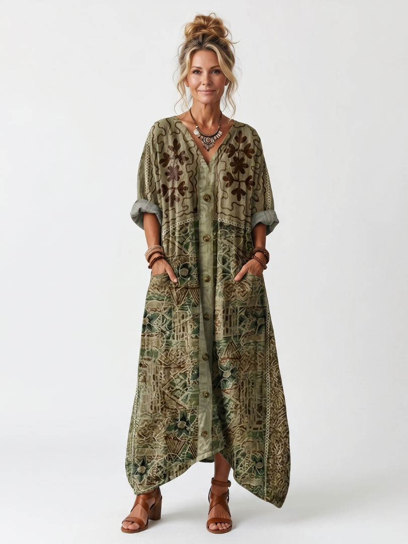 Josée | Robe Maxi Bohème Imprimée