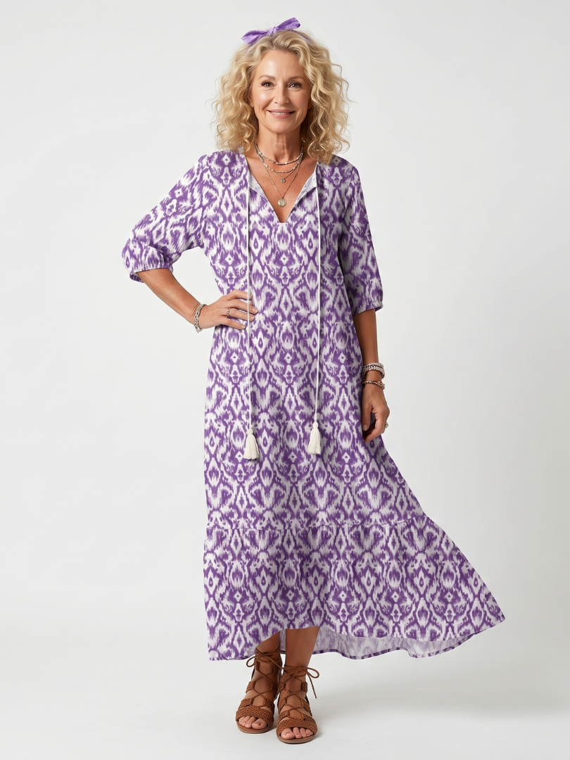 Aurélie | Robe Maxi Fleurie Élégante