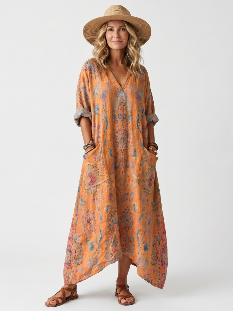 Aurore | Robe Maxi Bohème Imprimée