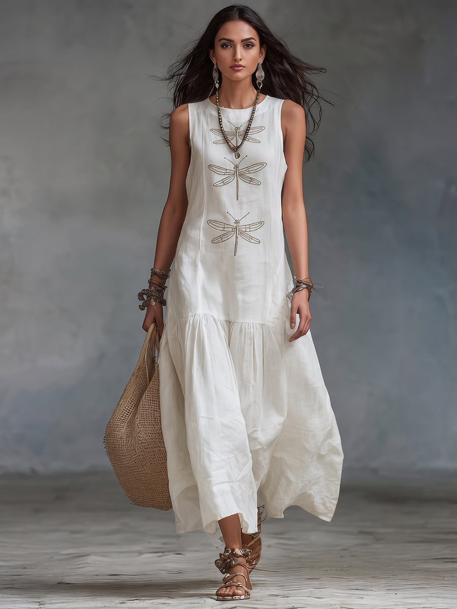 Geneva | Robe Longue Libellule Élégante