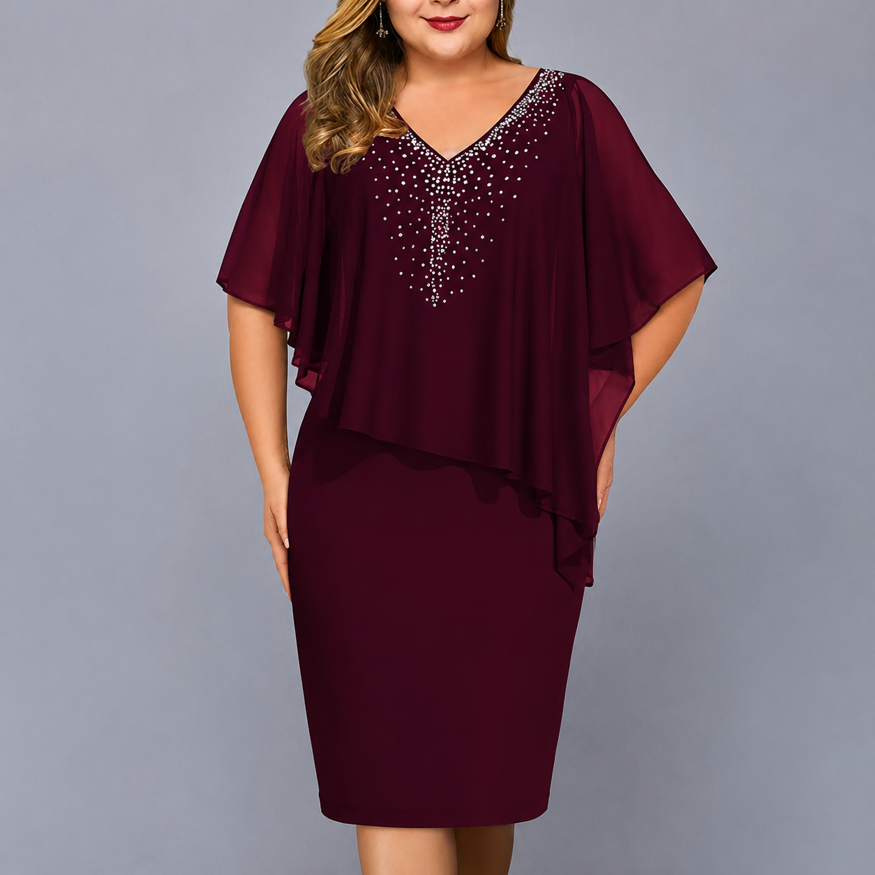 Claudine | Robe Élégante Grande Taille