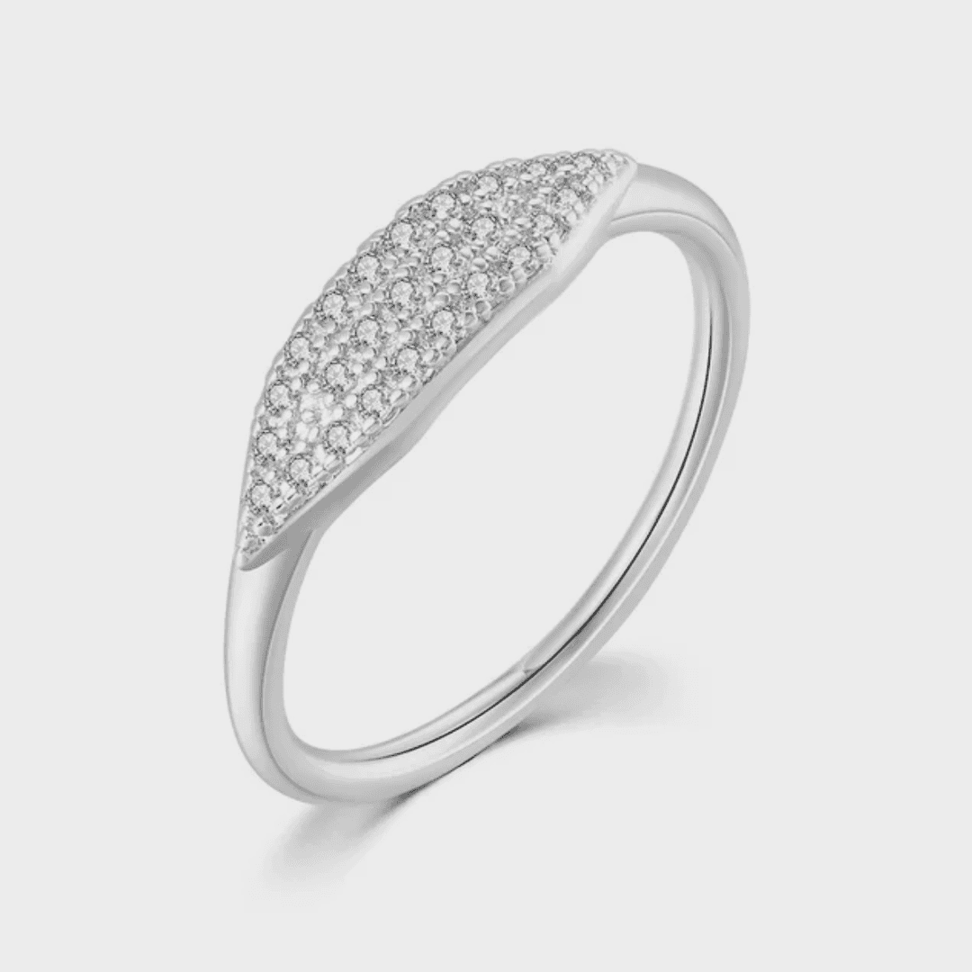 Bague Empilable Pavé Marquise