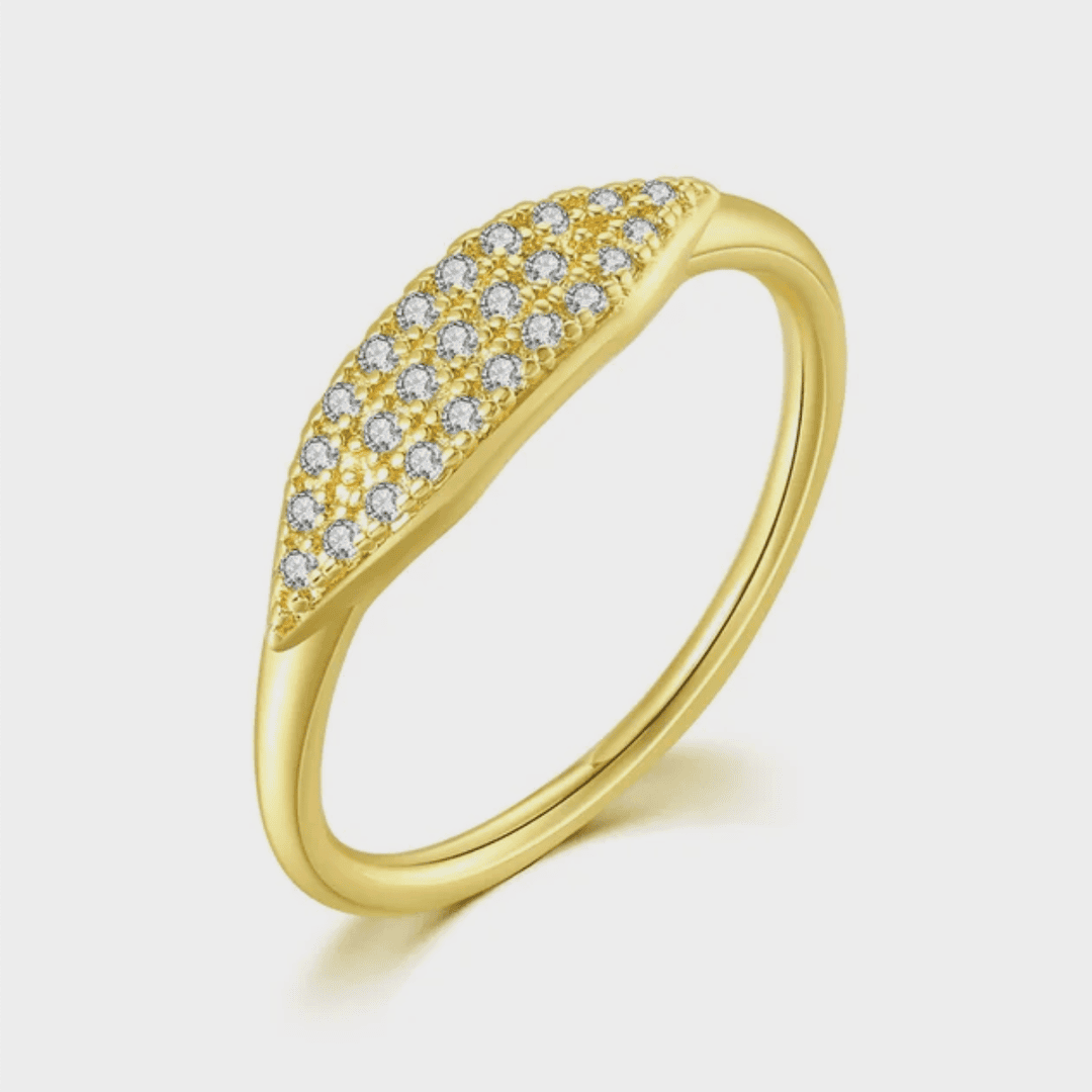 Bague Empilable Pavé Marquise
